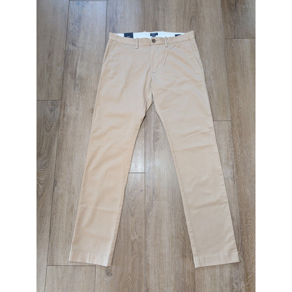 NWT J. Crew Flex Slim Fit Chinos Pants Men's 30x32 Khakis Cotton Stretch H3167